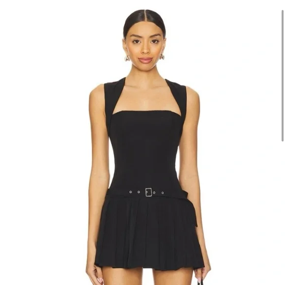 Superdown Elegant Black Mini Dress - Picture 1 of 4